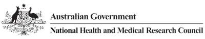 Logo of the National Health and Medical Research Council